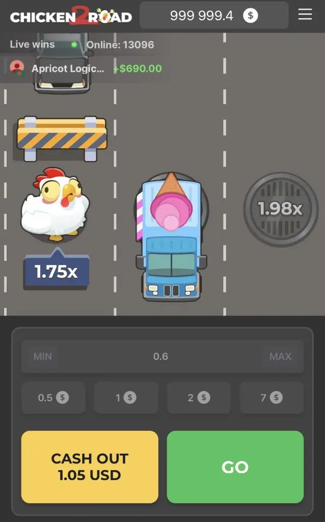 Chicken Road 2 žaidimo demo